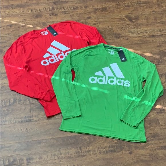 ADIDAS 2/Set Bundle Men’s Tee SHIRTs - Size L - Picture 1 of 9